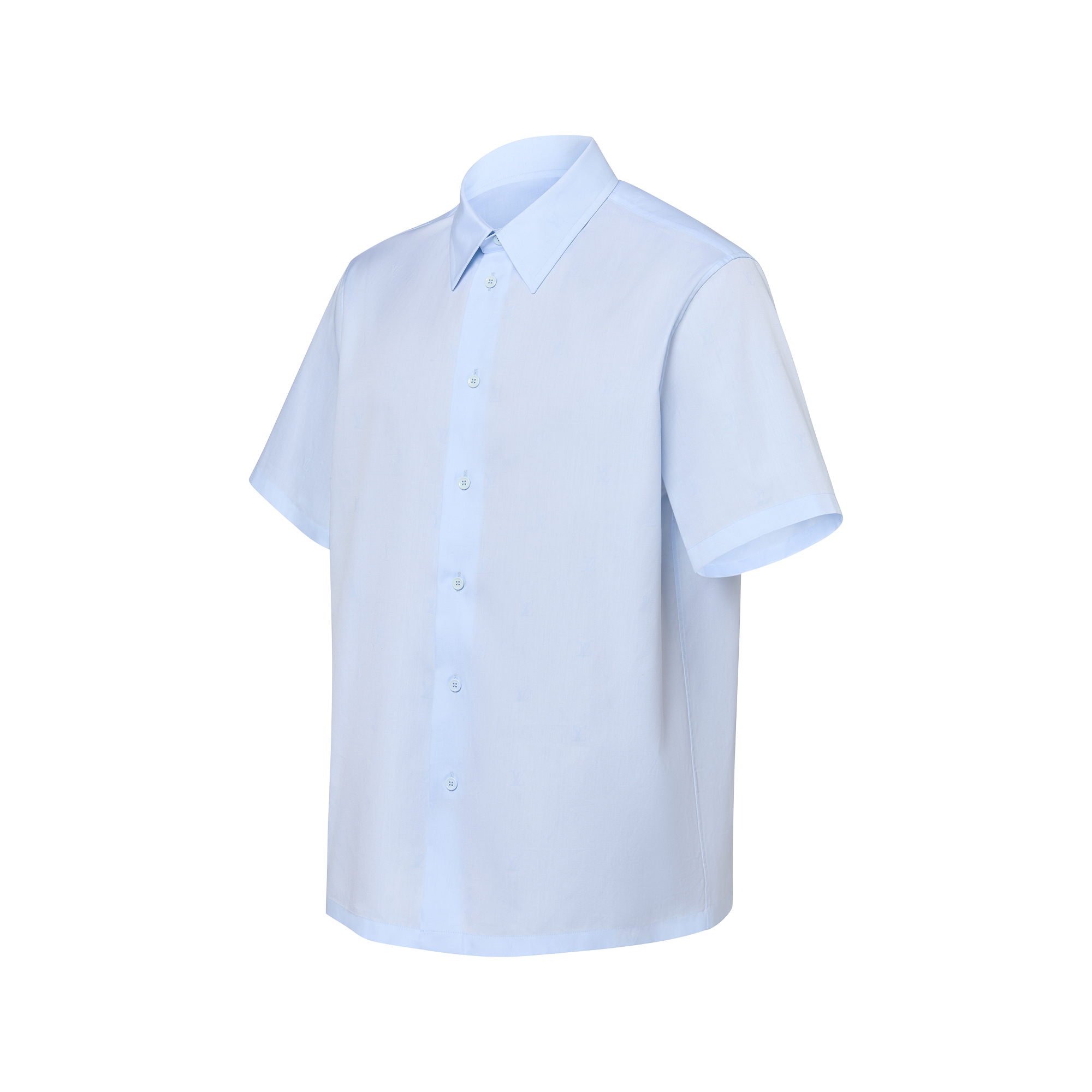 LV ルイ・ヴィトンメンズワイシャツ Printed Cotton Short-Sleeved Oxford Shirt - Ready-to-Wear | LOUIS